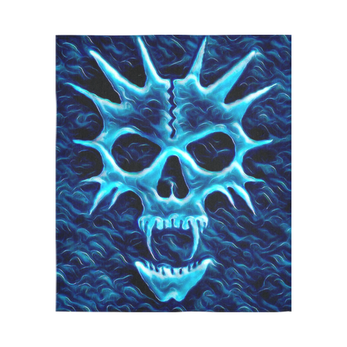 3D Ghost Vampire Skull Black Light Horror Cotton Linen Wall Tapestry 51"x 60"