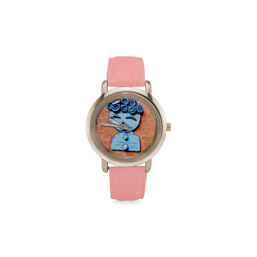 Oh Me Women's Rose Gold Leather Strap Watch(Model 201)