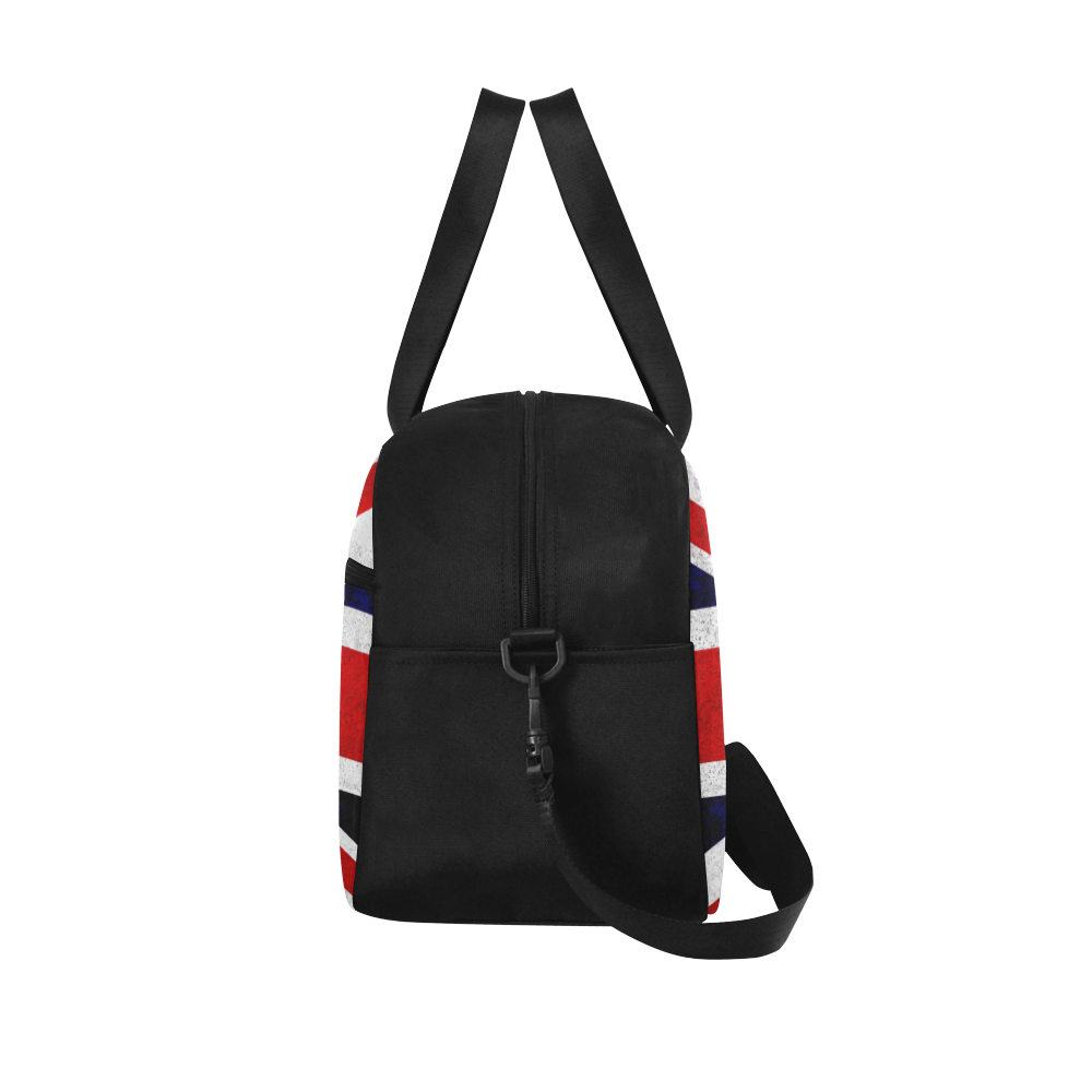United Kingdom Union Jack Flag - Grunge 2 Fitness Handbag (Model 1671)
