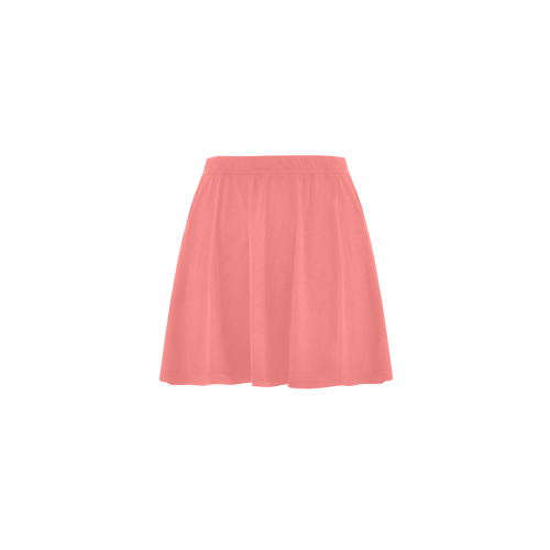 color light red Mini Skating Skirt (Model D36)