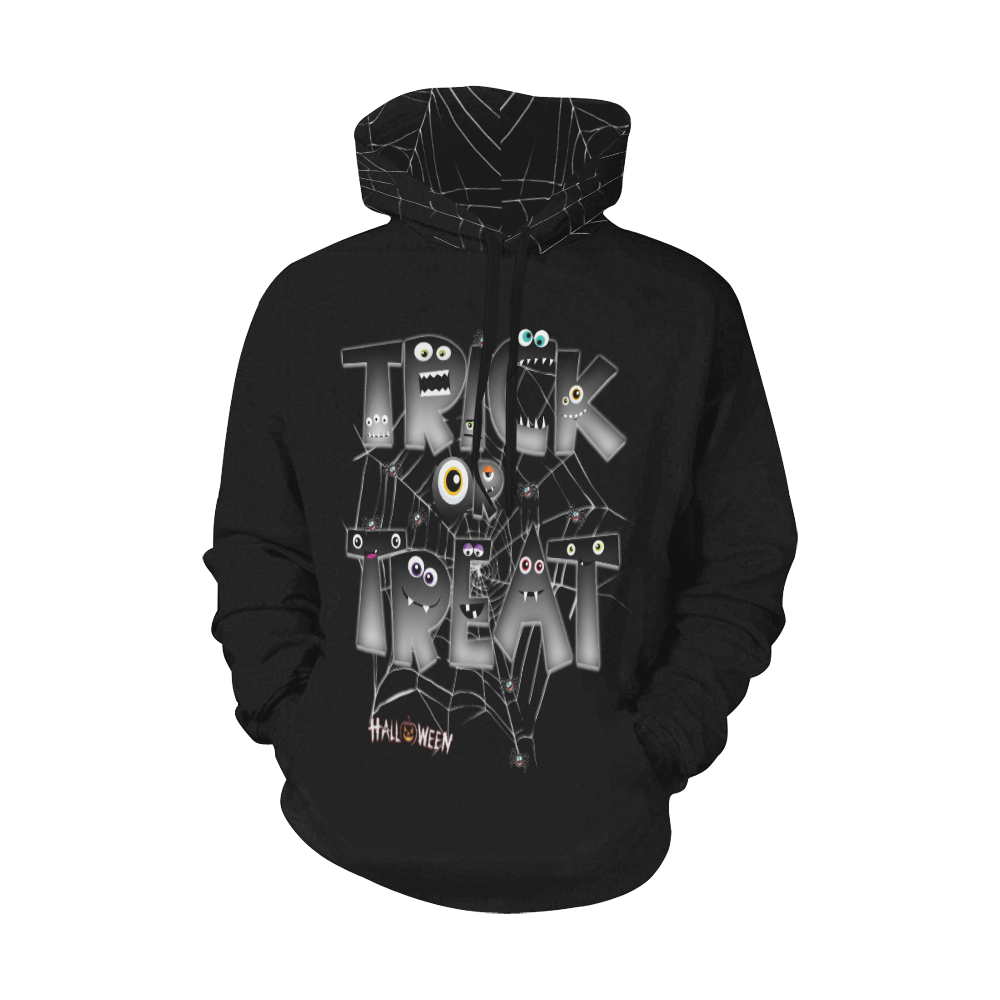 Trick or Treat All Over Print Hoodie for Men/Large Size (USA Size) (Model H13)