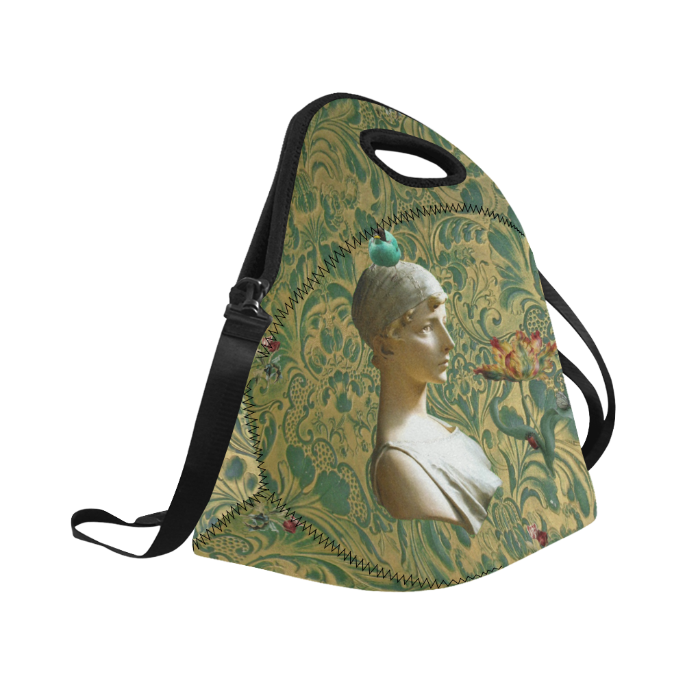 Tulip Girl Neoprene Lunch Bag/Large (Model 1669)