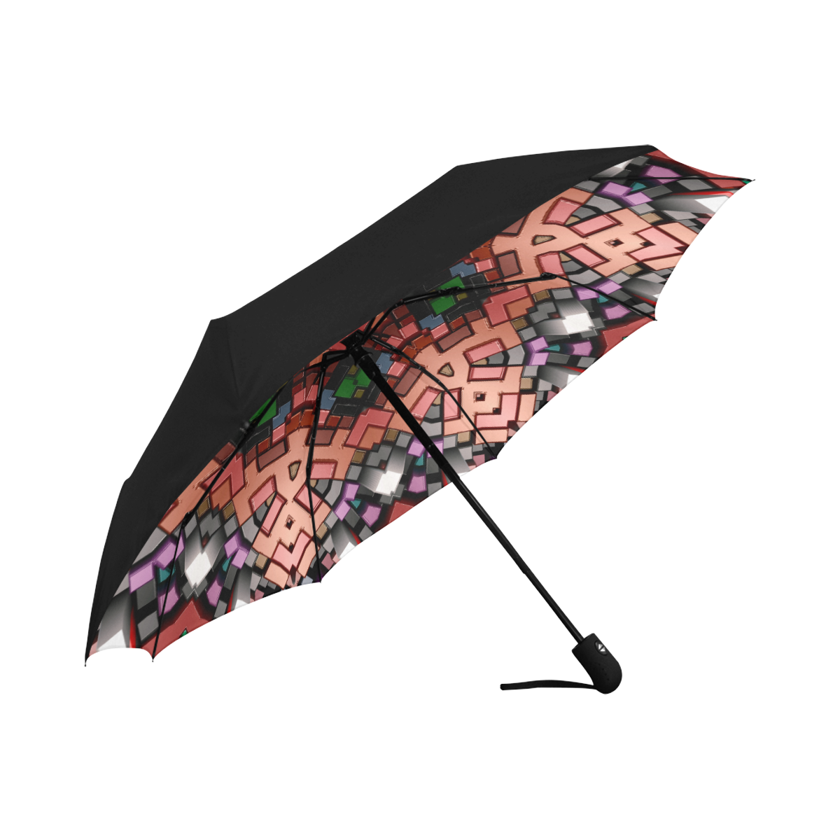 Building blocks Anti-UV Auto-Foldable Umbrella (Underside Printing) (U06)