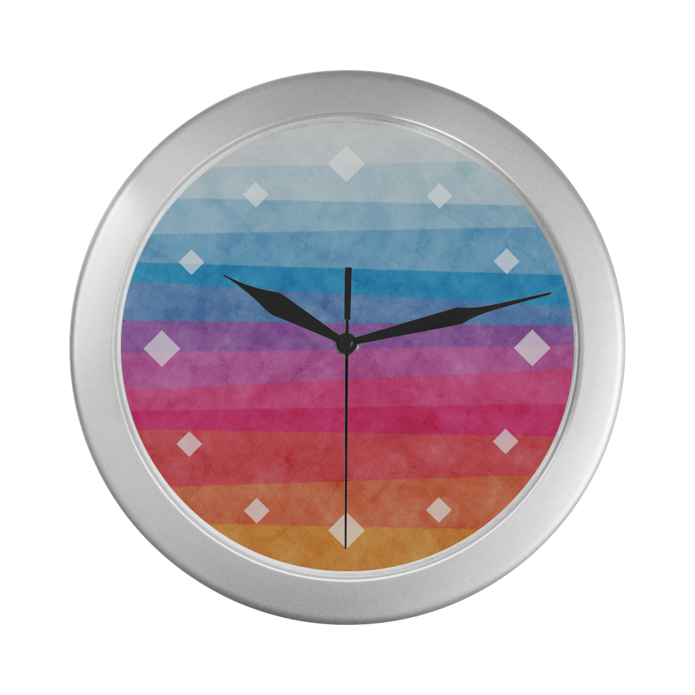 From Dusk Til Dawn Silver Color Wall Clock