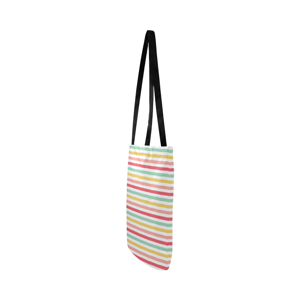 Pastel Stripes Reusable Shopping Bag Model 1660 (Two sides)