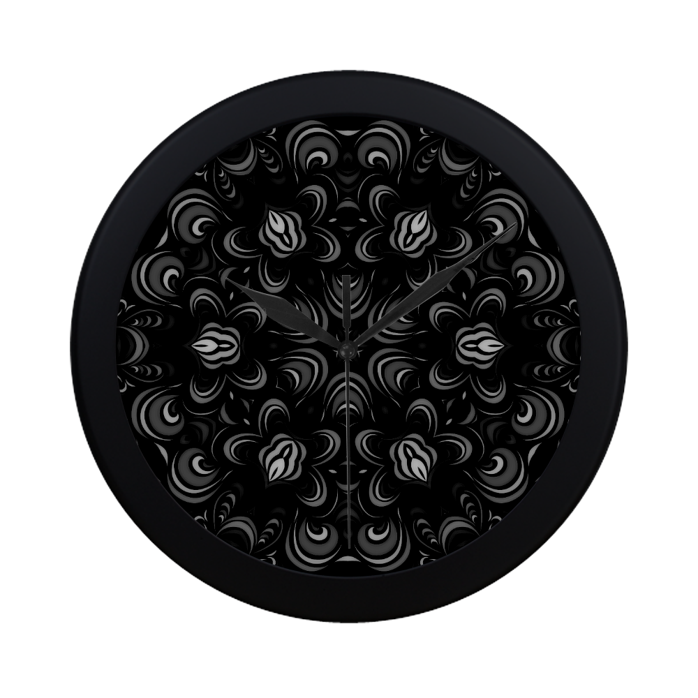 abstract pattern Circular Plastic Wall clock