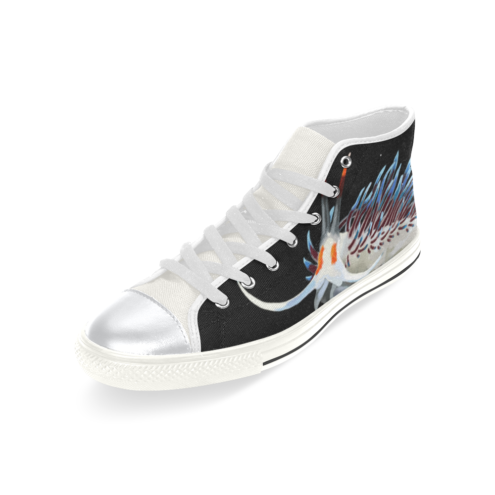 That Ol Space Slug High Top Canvas Shoes for Kid (Model 017)