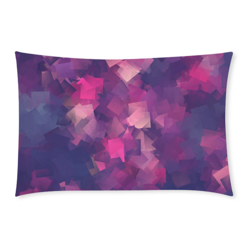 purple pink magenta cubism #modern 3-Piece Bedding Set