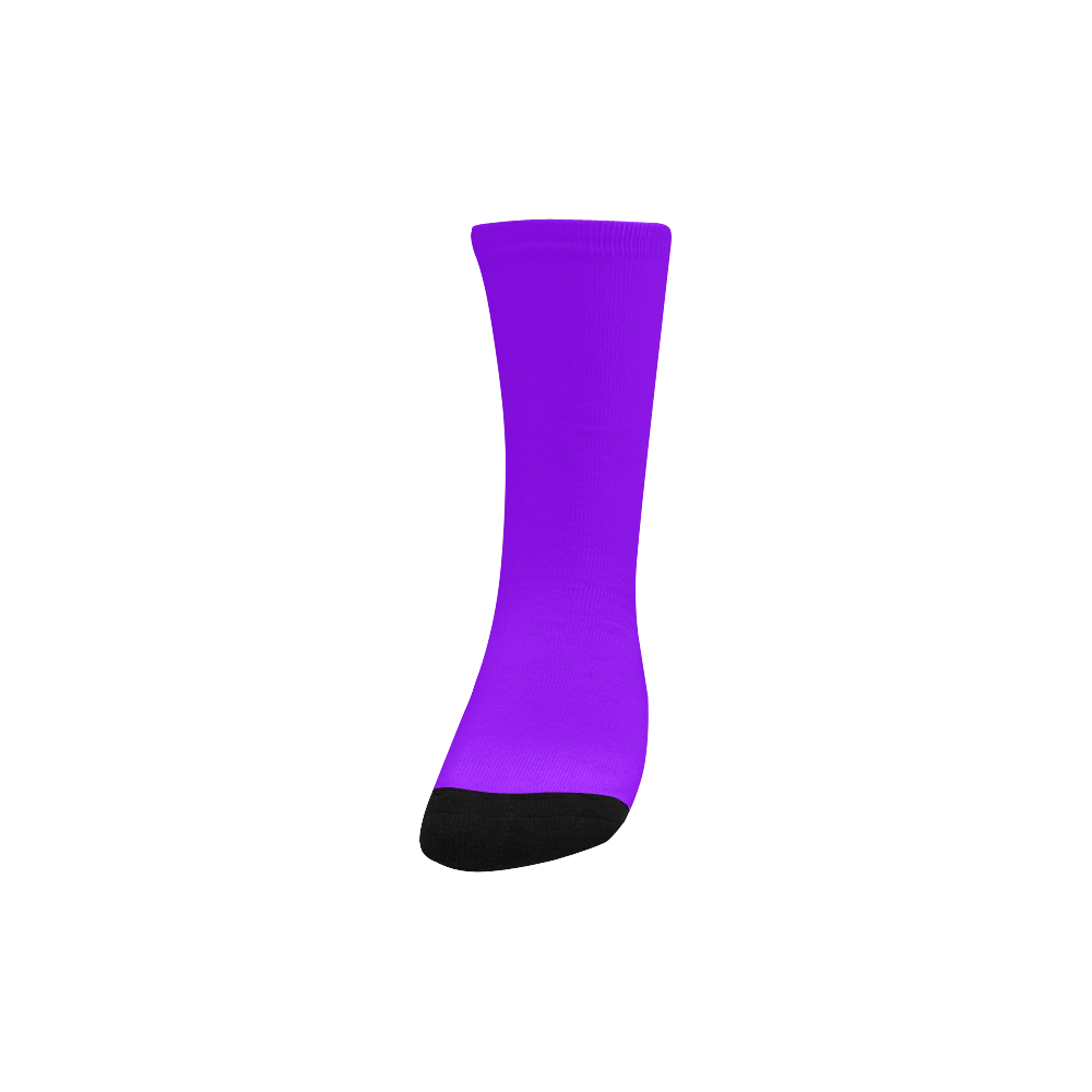 color electric violet Kids' Custom Socks