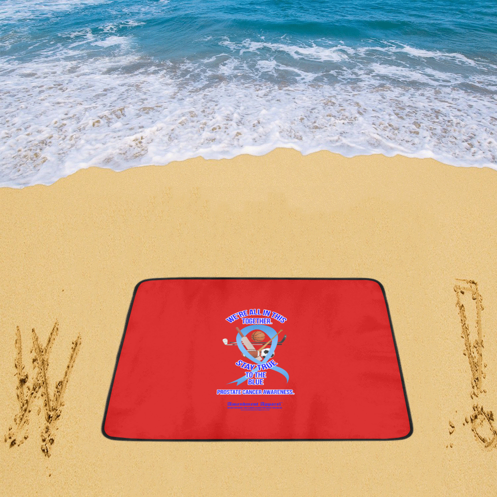 Prostate-Cancer Awareness Beach Mat 78"x 60"