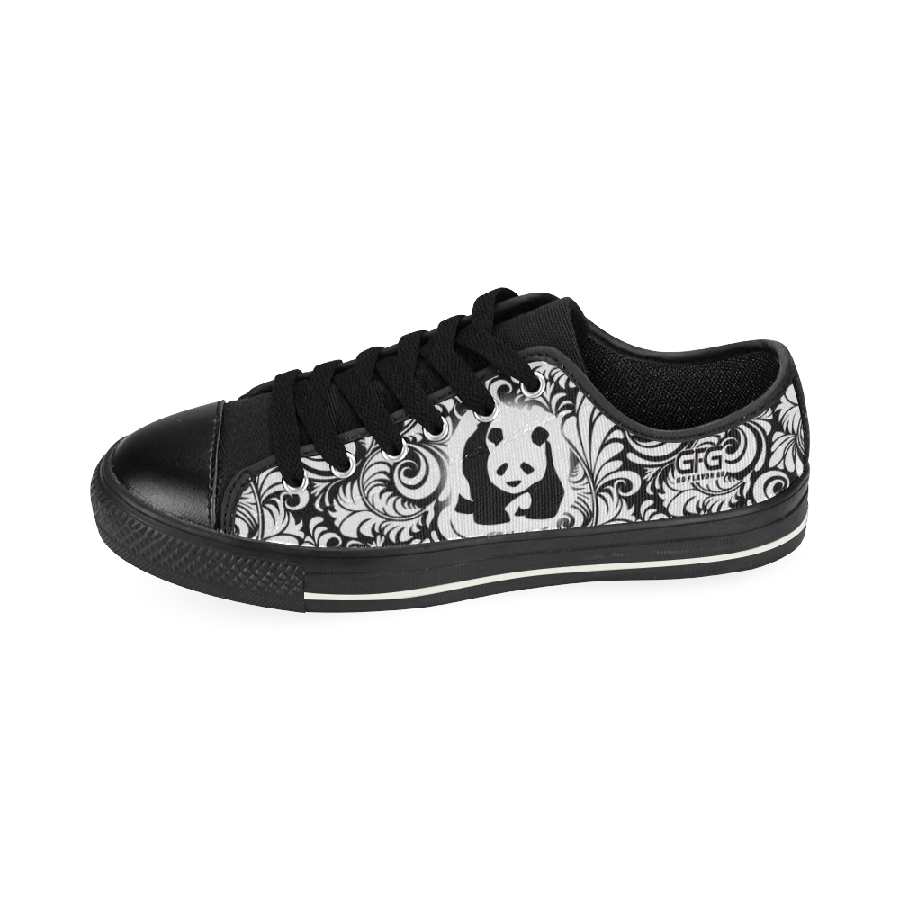 Panda Tennis Shoe (Paisley) Flavor Footwear Men's Classic Canvas Shoes (Model 018)