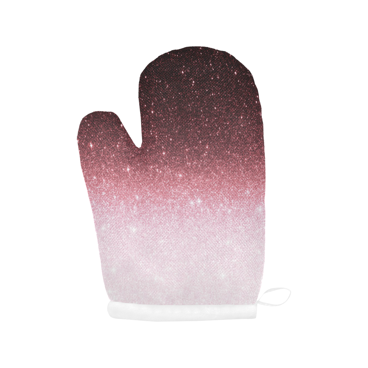 rose gold Glitter gradient Oven Mitt (Two Pieces)