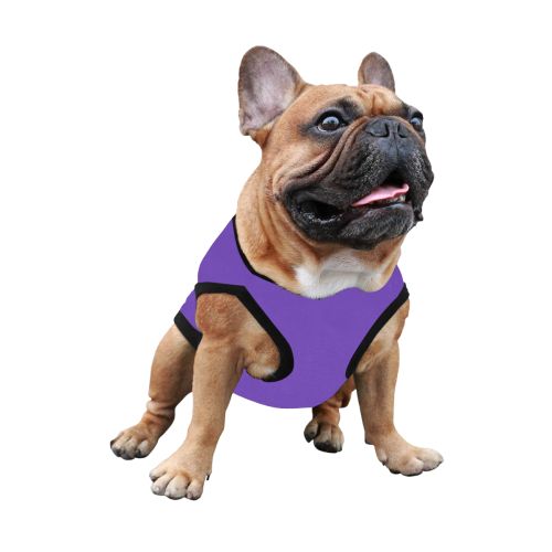 Doggie Vest Purple flower 3 All Over Print Pet Tank Top