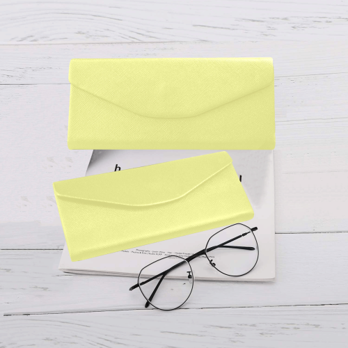 color canary yellow Custom Foldable Glasses Case