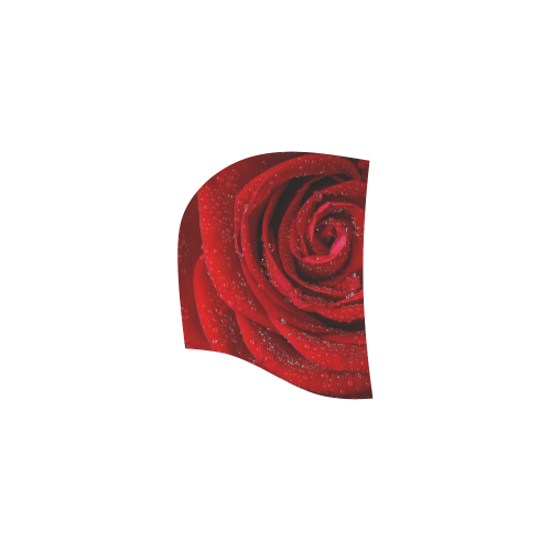 Red rosa All Over Print Sleeveless Hoodie for Women (Model H15)