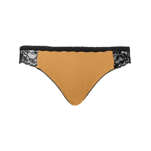 color butterscotch Women's Lace Panty (Model L41)