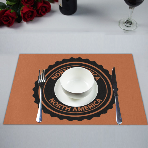 North America stamp Placemat 14’’ x 19’’ (Set of 6)