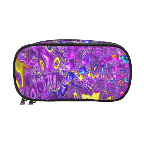 melted fractal 1A by JamColors Pencil Pouch/Large (Model 1680)