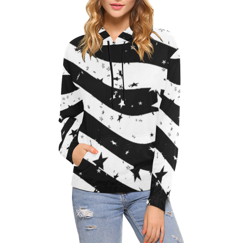 47 All Over Print Hoodie for Women (USA Size) (Model H13)