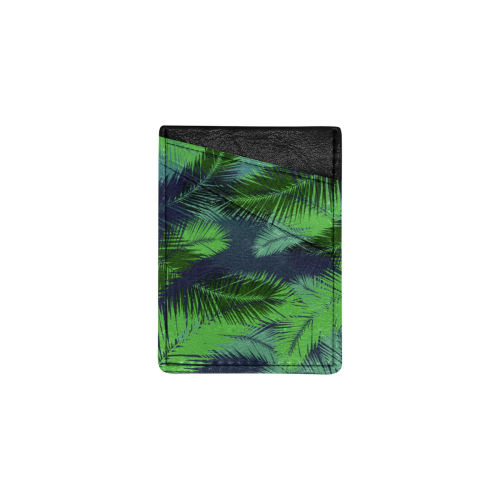 Summer Palm Leaves Cell Phone Card Holder