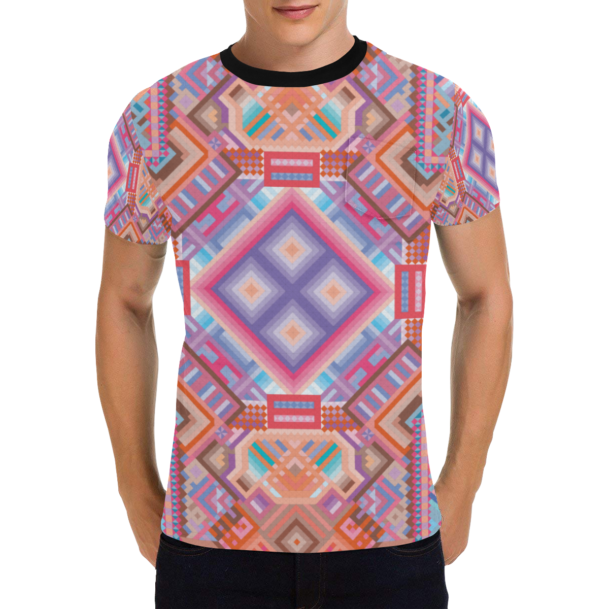 Researcher Men's All Over Print T-Shirt with Chest Pocket (Model T56)
