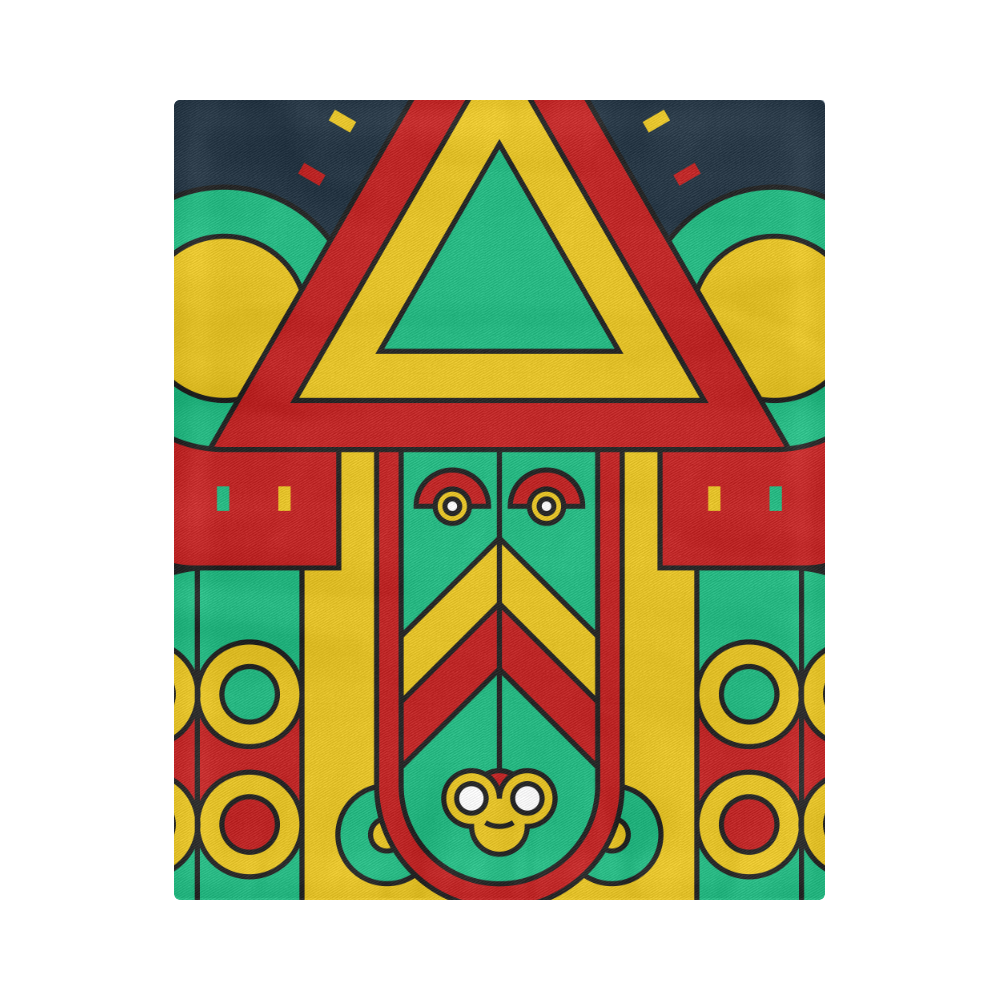 Aztec Spiritual Tribal Duvet Cover 86"x70" ( All-over-print)