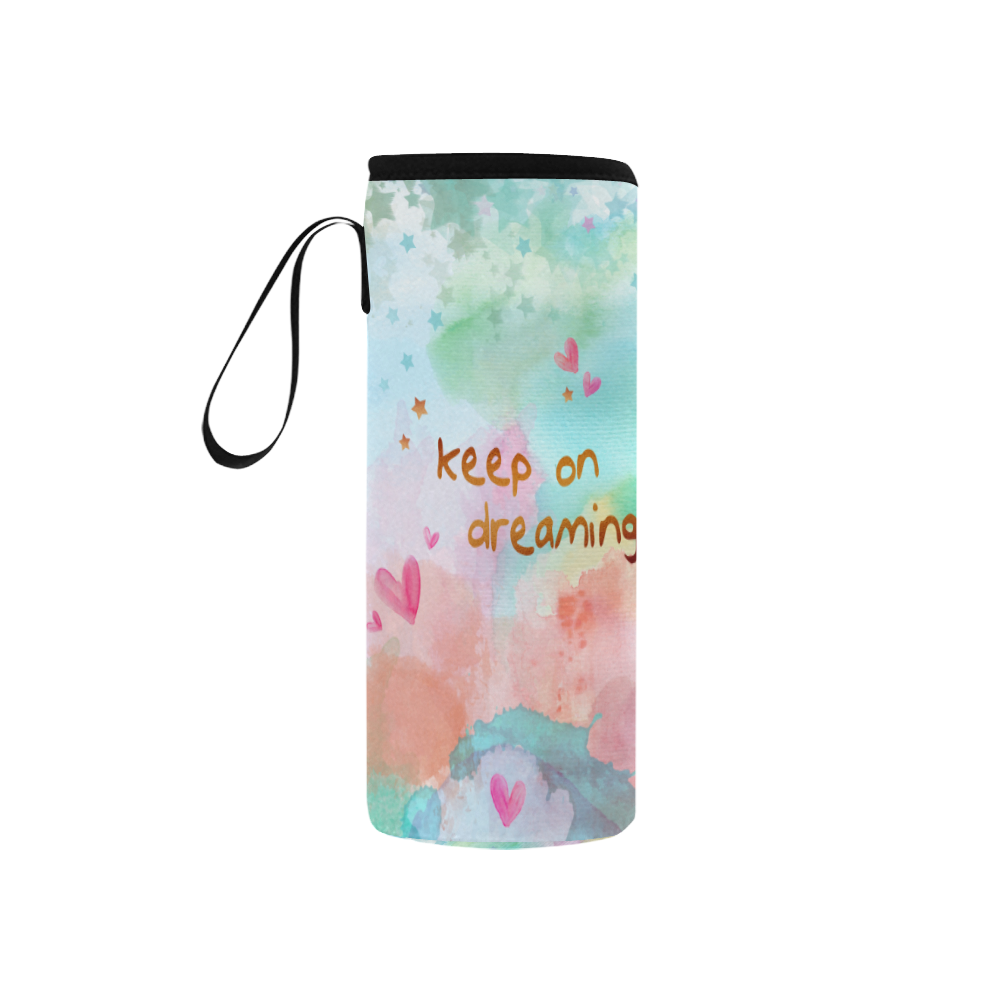 KEEP ON DREAMING Neoprene Water Bottle Pouch/Small
