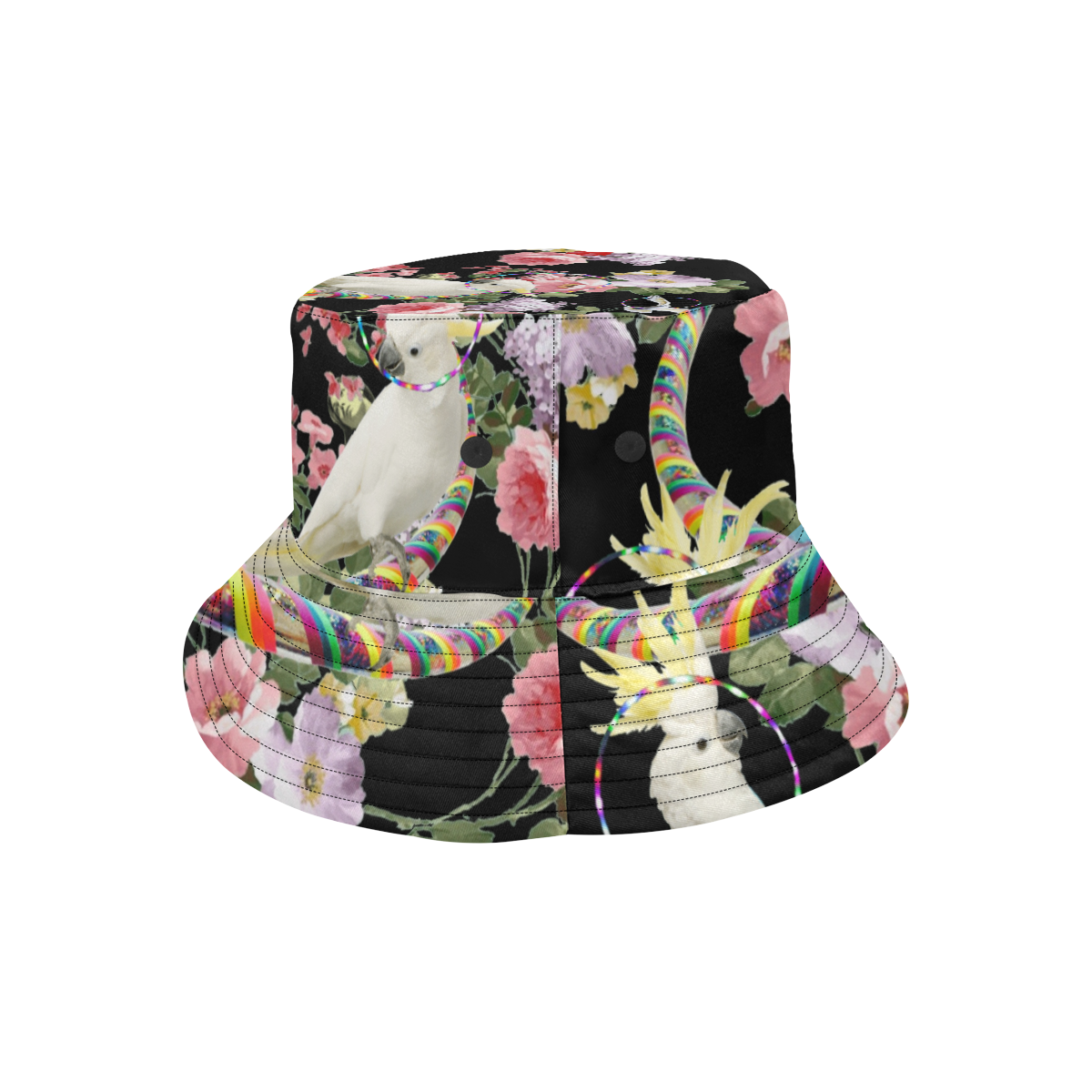 Cockatoos and Hoops All Over Print Bucket Hat