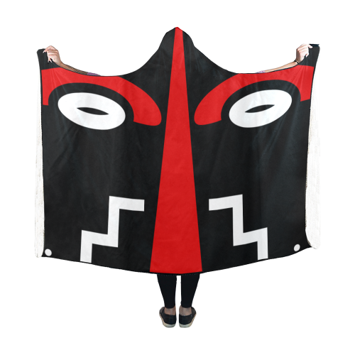 ligbi tribal Hooded Blanket 60''x50''