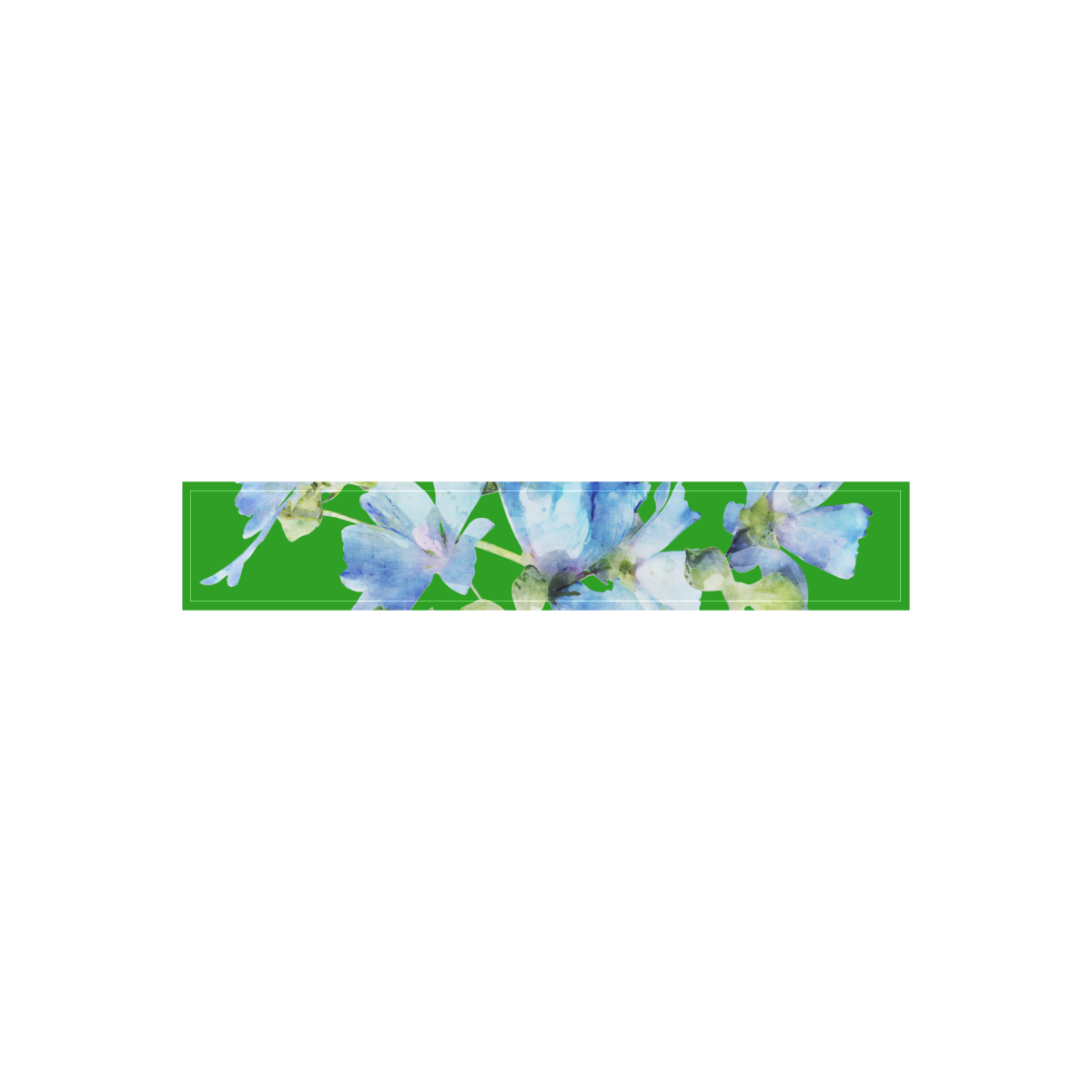 Fairlings Delight's Flowering Blues Bouquets 53086F1 Women's Low Rise Capri Leggings (Invisible Stitch) (Model L08)