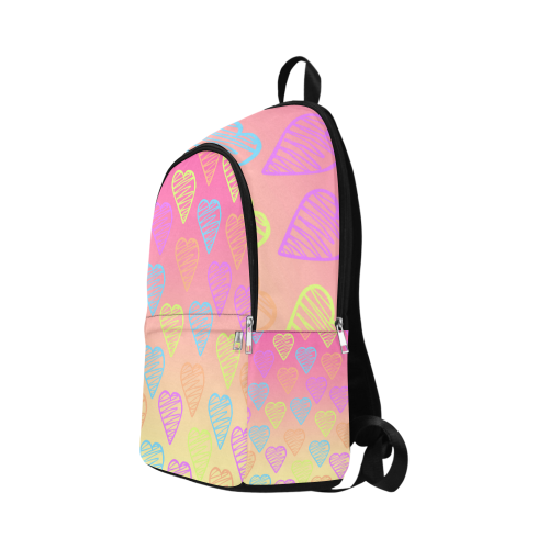 Hearts Pattern Fabric Backpack for Adult (Model 1659)