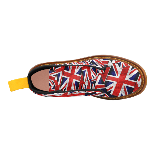Union Jack British UK Flag Martin Boots For Women Model 1203H