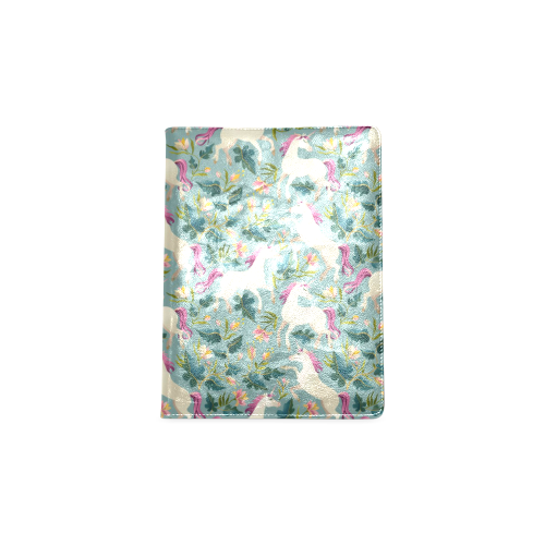 Floral Unicorn Pattern Custom NoteBook B5