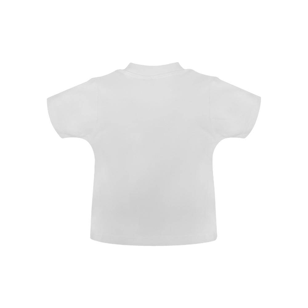 Smiling Panda White Baby Classic T-Shirt (Model T30)