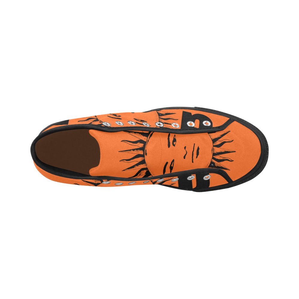 GOD Men Retros Orange & Black Vancouver H Men's Canvas Shoes/Large (1013-1)