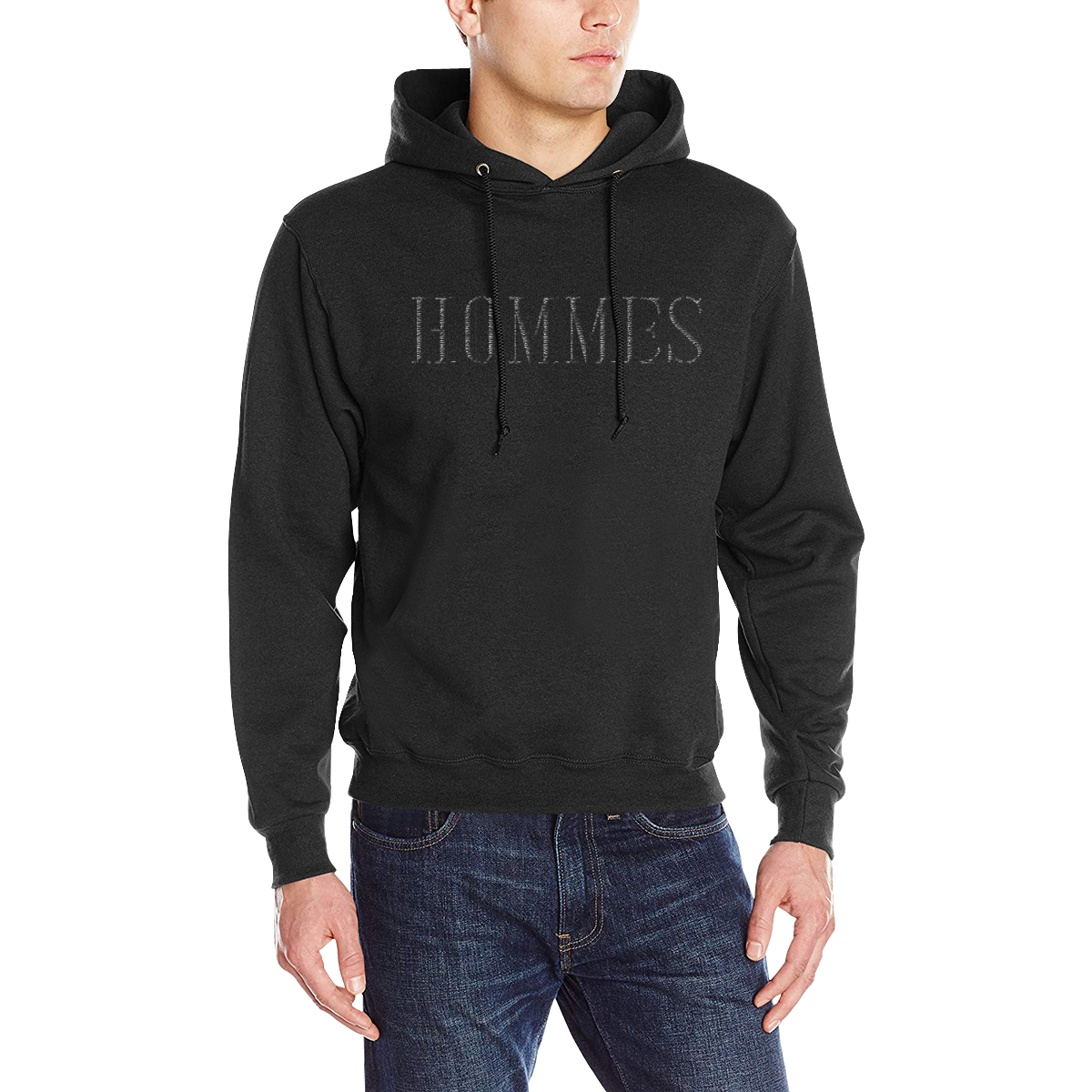 Hommes Men's Classic Hoodie (Model H17)