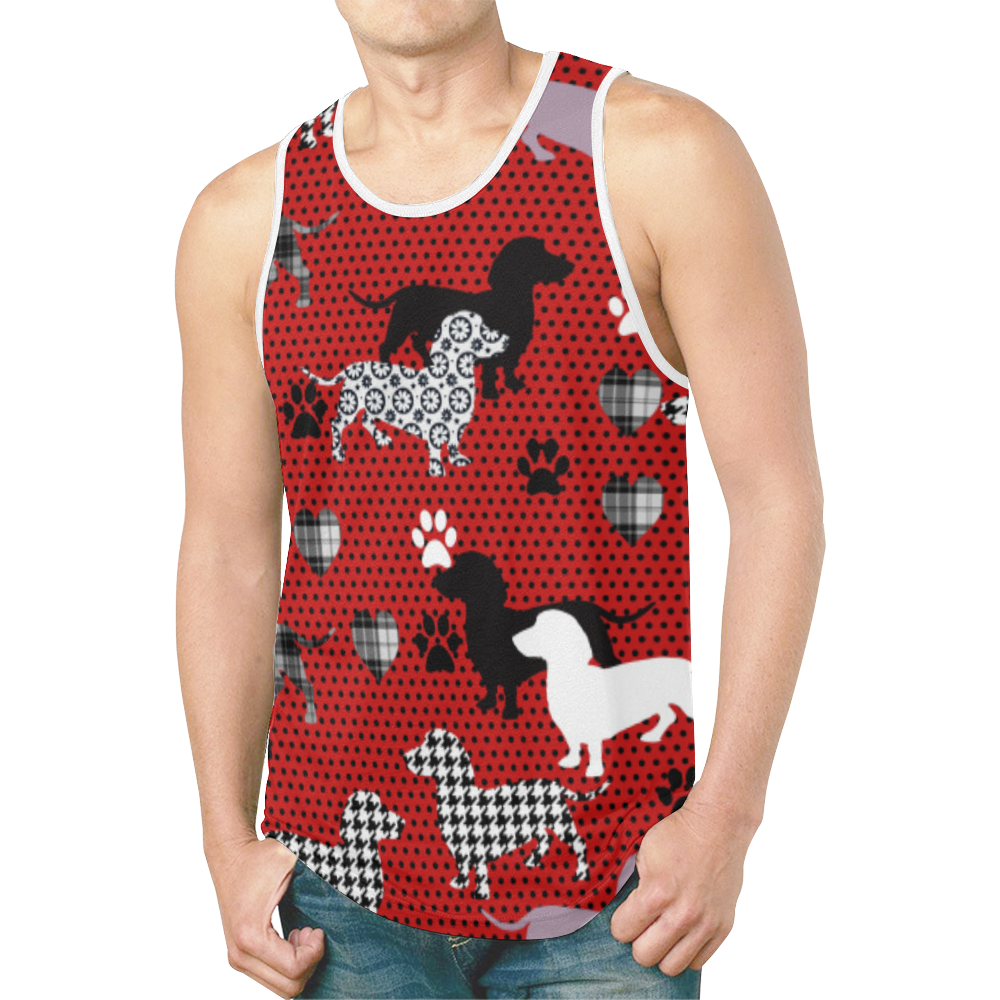 Dachshund R New All Over Print Tank Top for Men (Model T46)