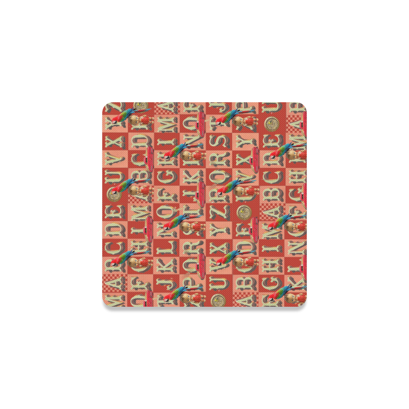 A Parrot in the Nursery Square Coaster