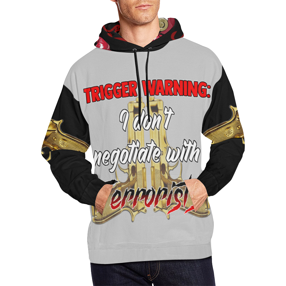 TerroristHood All Over Print Hoodie for Men/Large Size (USA Size) (Model H13)