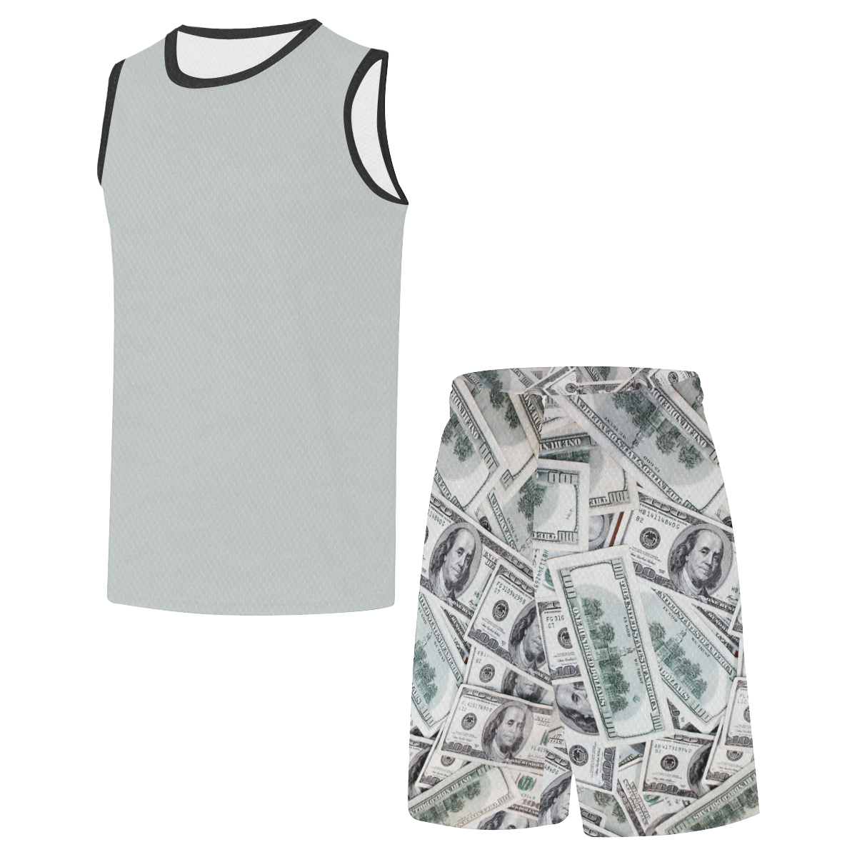 Cash Money / Hundred Dollar Bills All Over Print Basketball Uniform