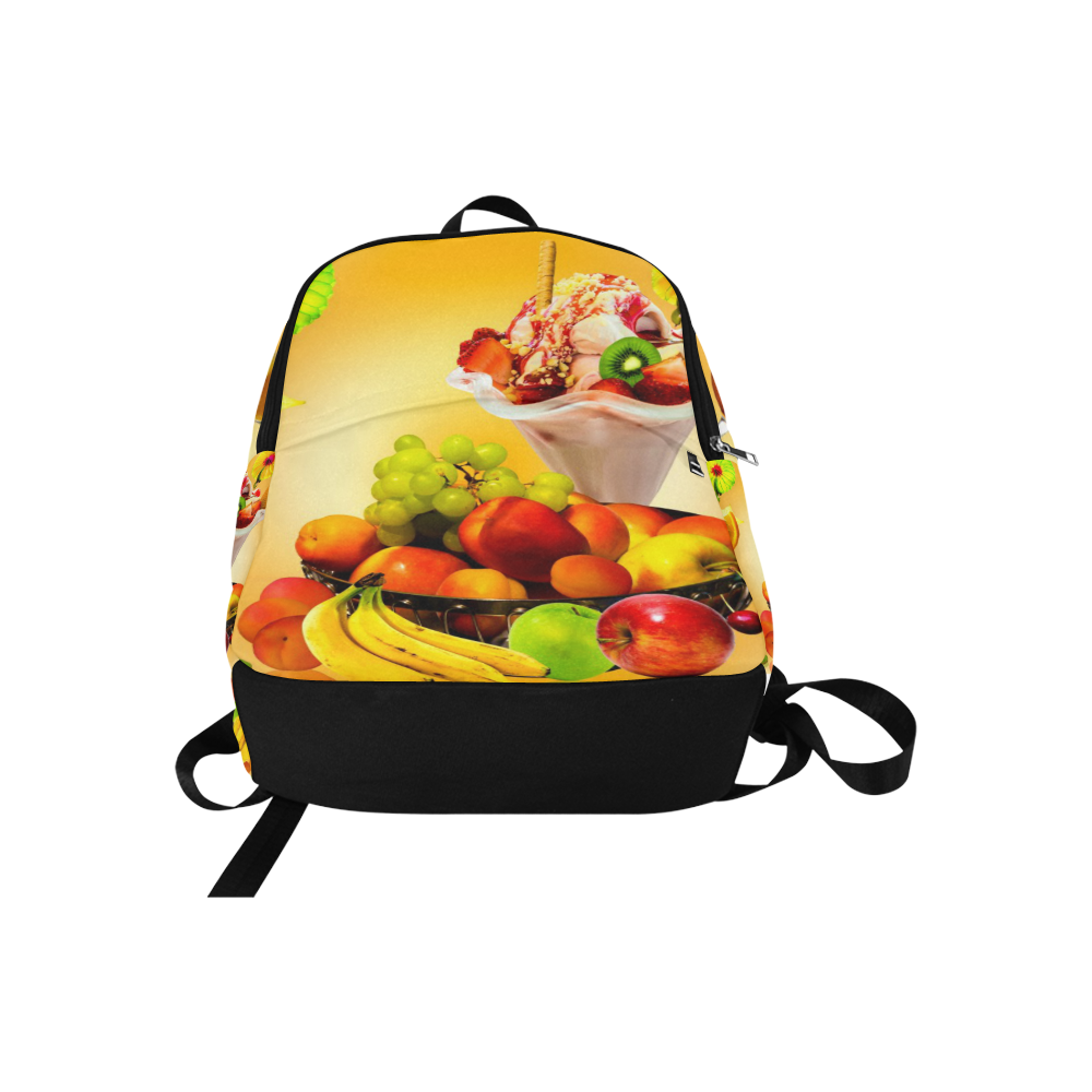 SUMMER FRUIT,ICE CREAM AND ORANGE JUICE Fabric Backpack for Adult (Model 1659)