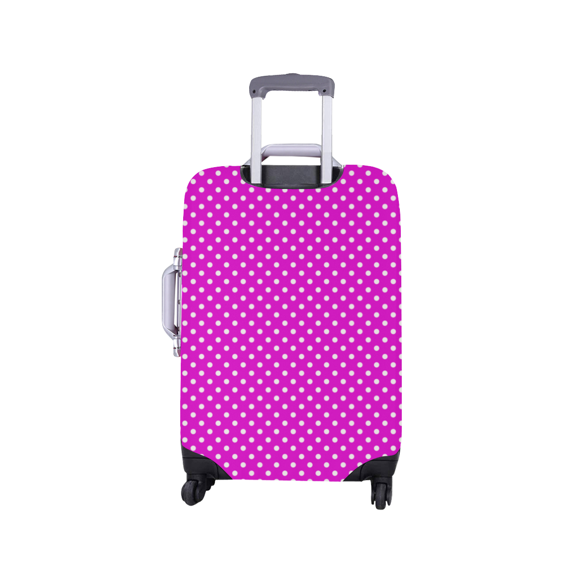 Pink polka dots Luggage Cover/Small 18"-21"