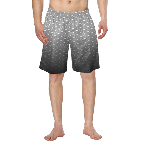 Gray Polkadot Men's Swim Trunk (Model L21)