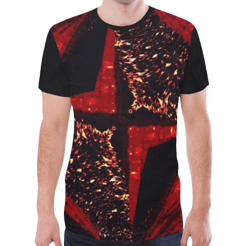 Fire New All Over Print T-shirt for Men (Model T45)
