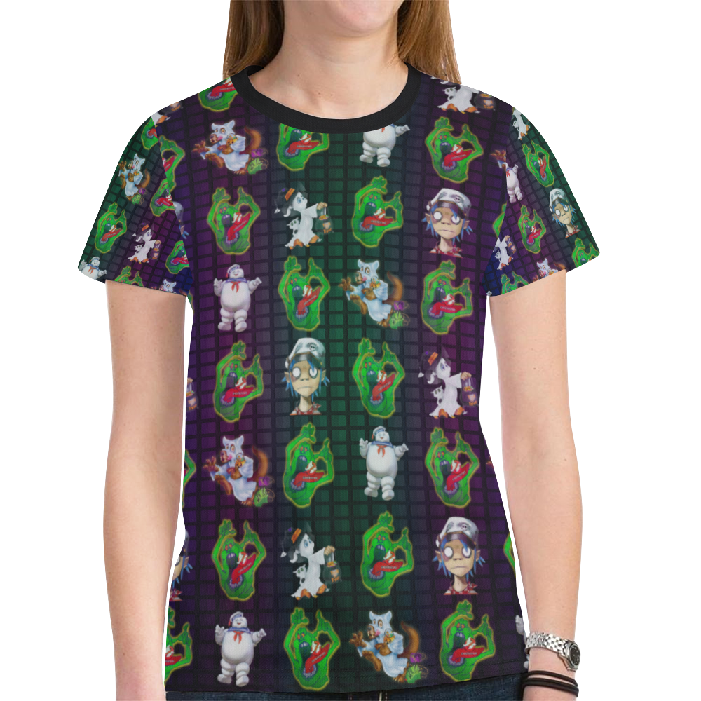 Scare-O-Ween New All Over Print T-shirt for Women (Model T45)