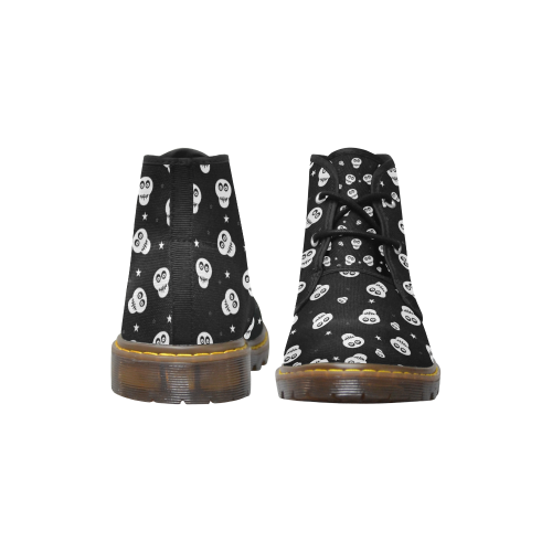 Star Skulls Women's Canvas Chukka Boots/Large Size (Model 2402-1)