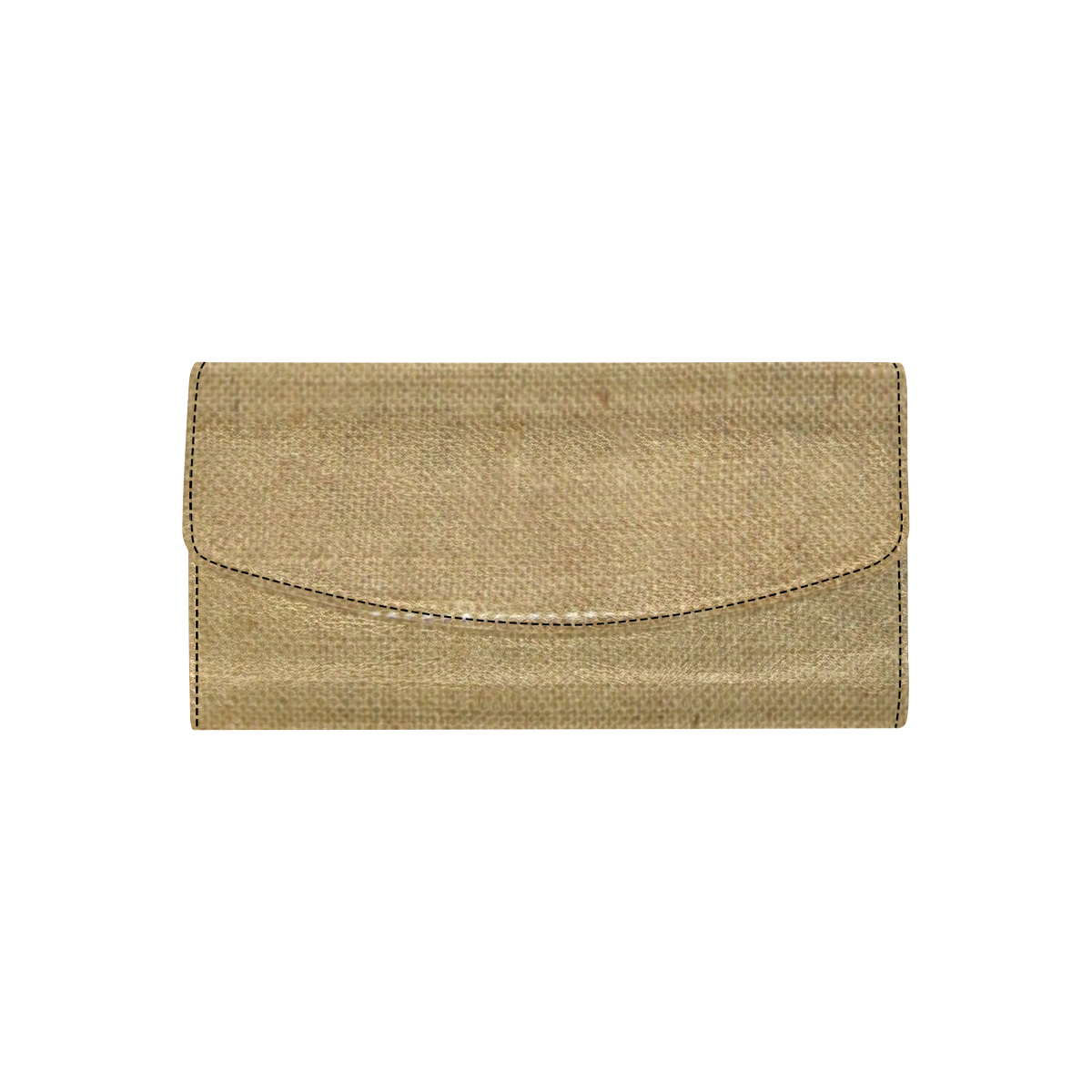Burlap Hemp Sack Women's Flap Wallet (Model 1707)