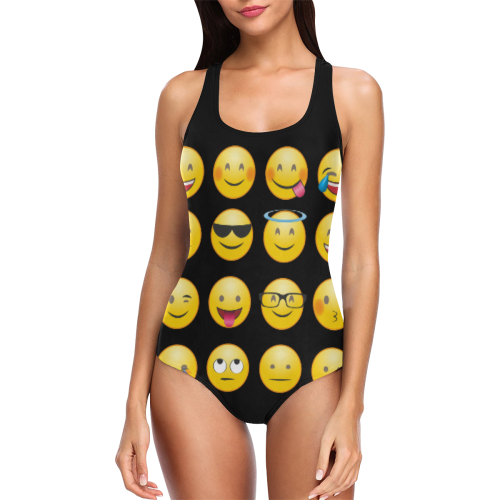 emoji Vest One Piece Swimsuit (Model S04)