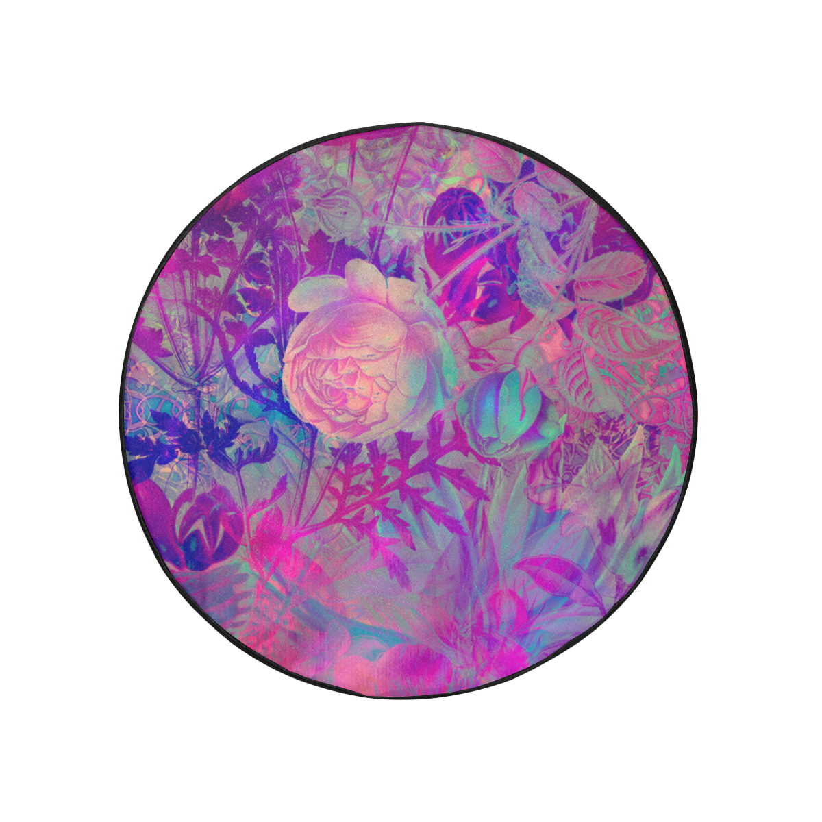 flowers #flowers #pattern 32 Inch Spare Tire Cover