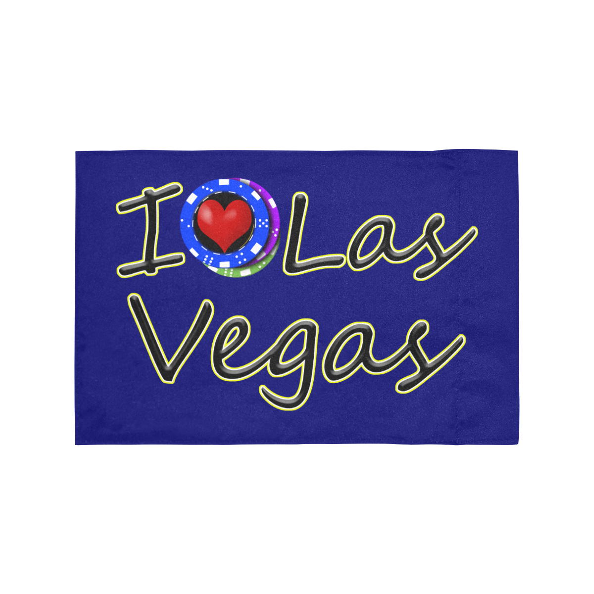 I Love Las Vegas / Blue Motorcycle Flag (Twin Sides)